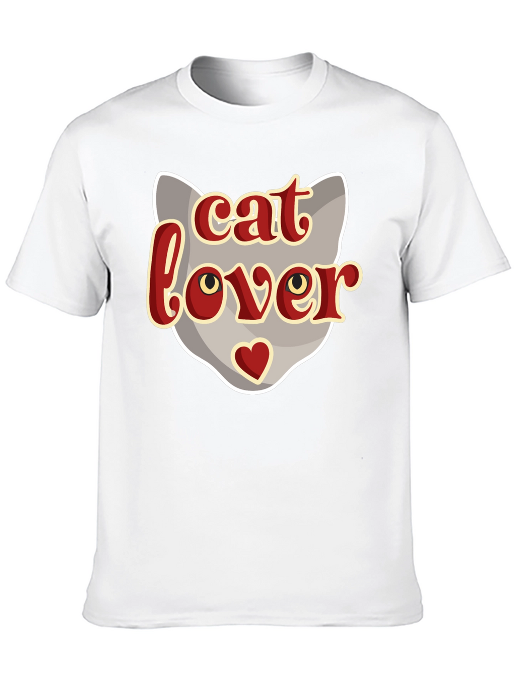 Cat Lover Graphic T-Shirt - Black