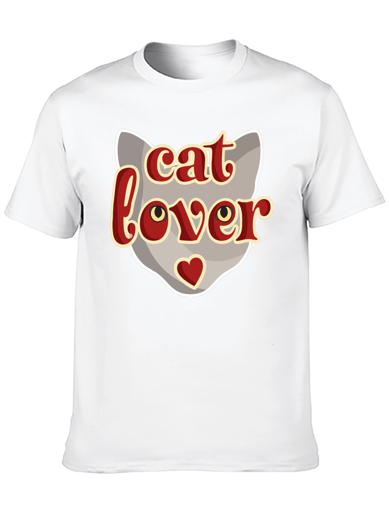 Cat Lover Graphic T-Shirt - Black
