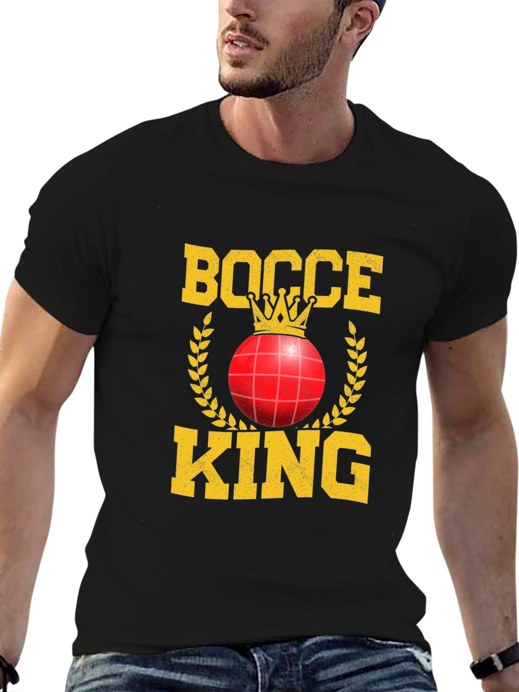 Bocce King Graphic Tee - Black