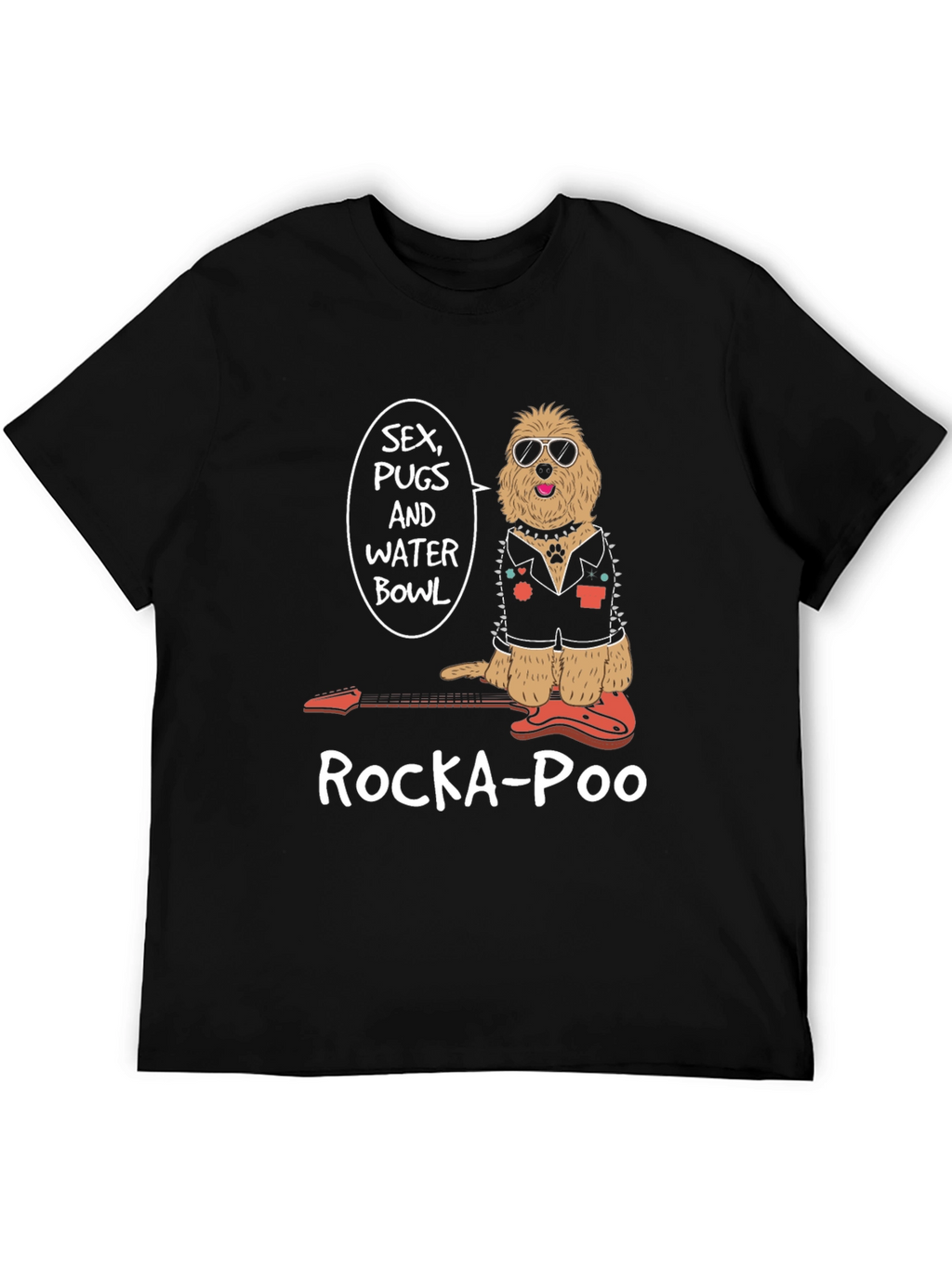 Rocka-Poo Dog Graphic T-Shirt