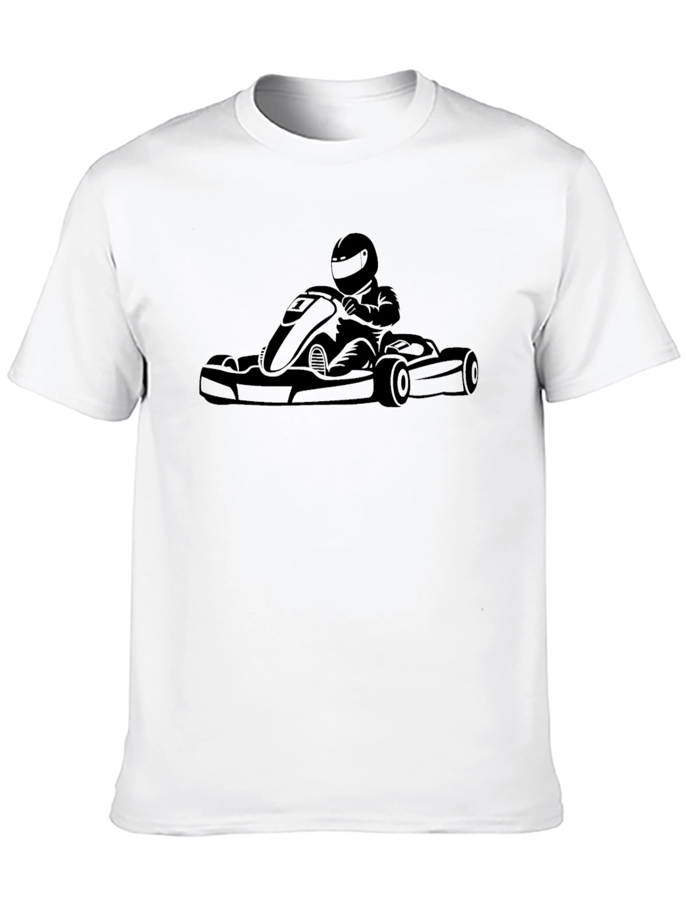 Black Kart Racing Graphic Tee