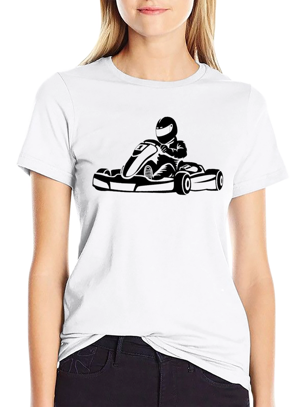 Black Kart Racing Graphic Tee