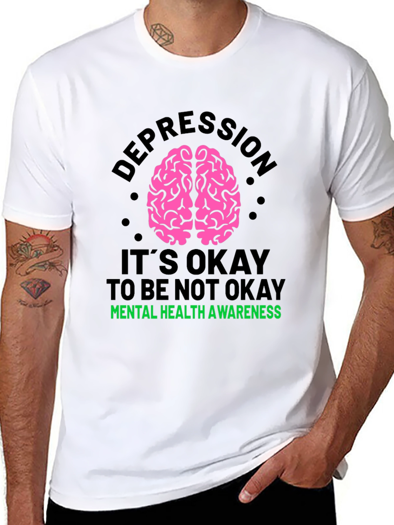 Depression Awareness Graphic T-Shirt - Mental Health Matters