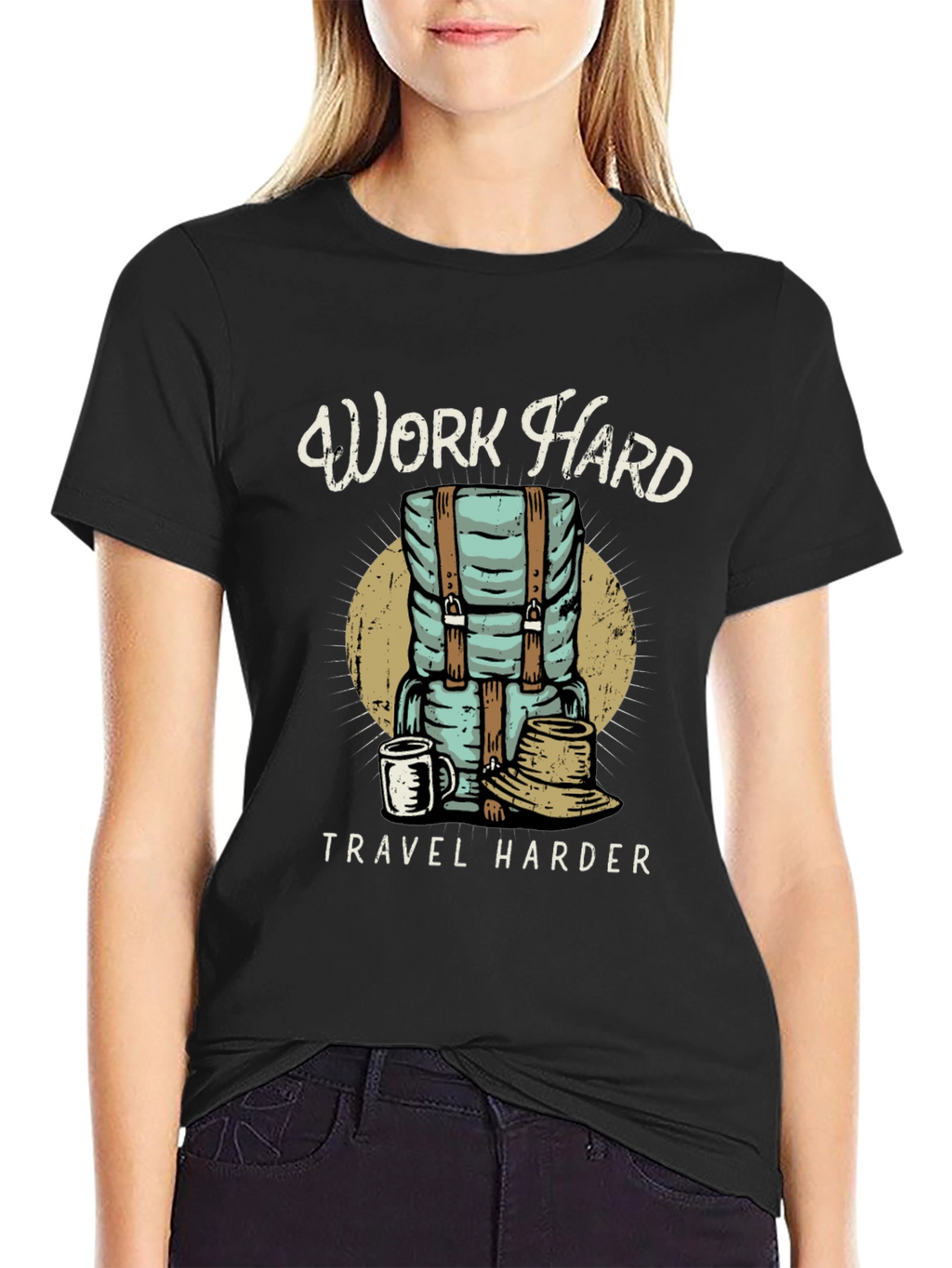 Work Hard Travel Harder Graphic Tee