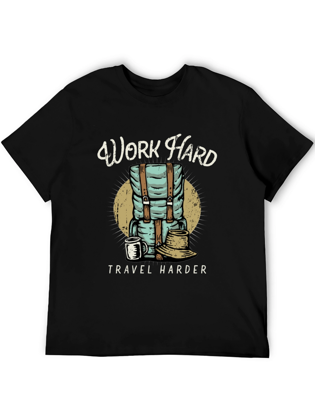Work Hard Travel Harder Graphic Tee