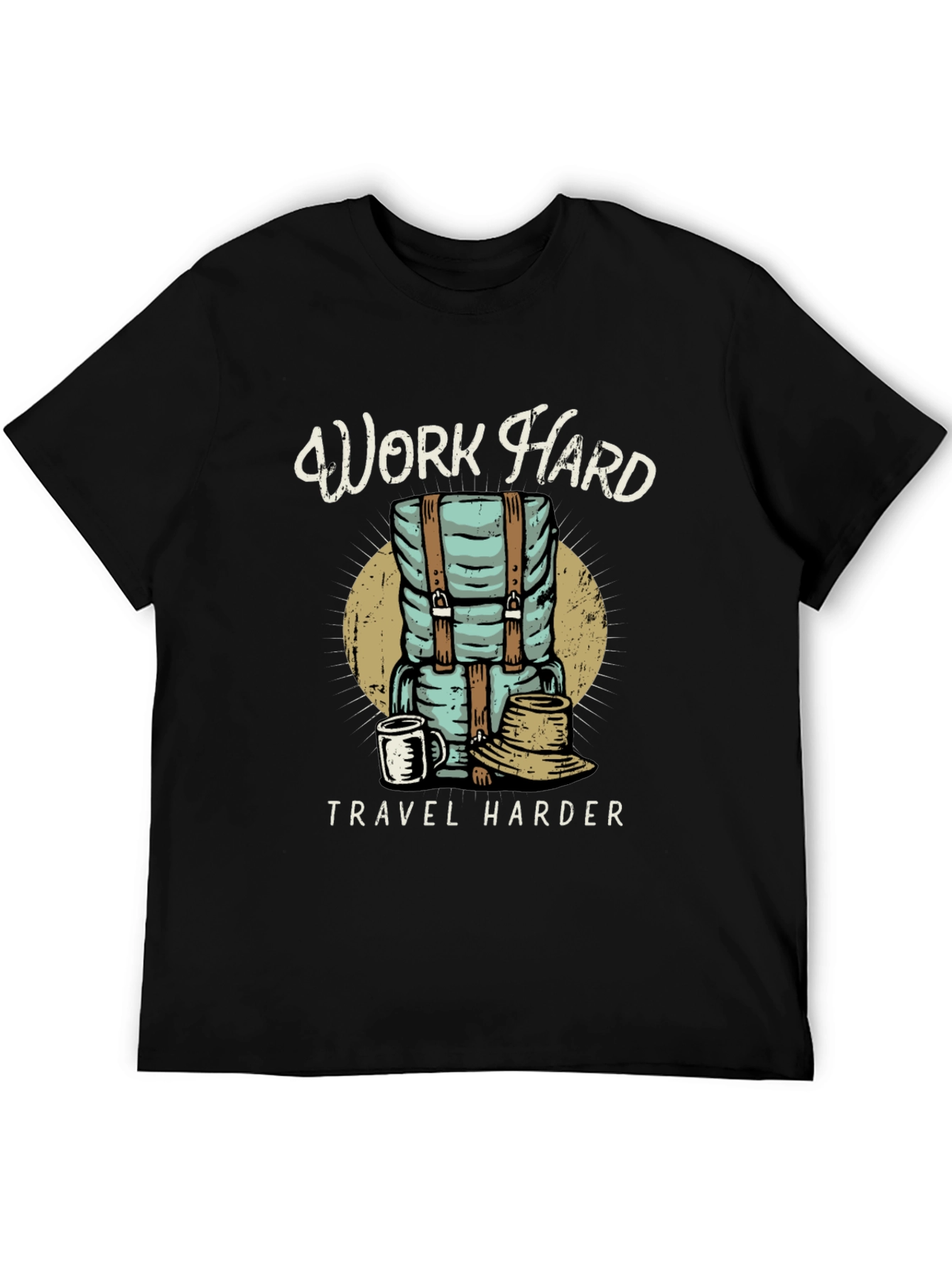 Work Hard Travel Harder Graphic Tee