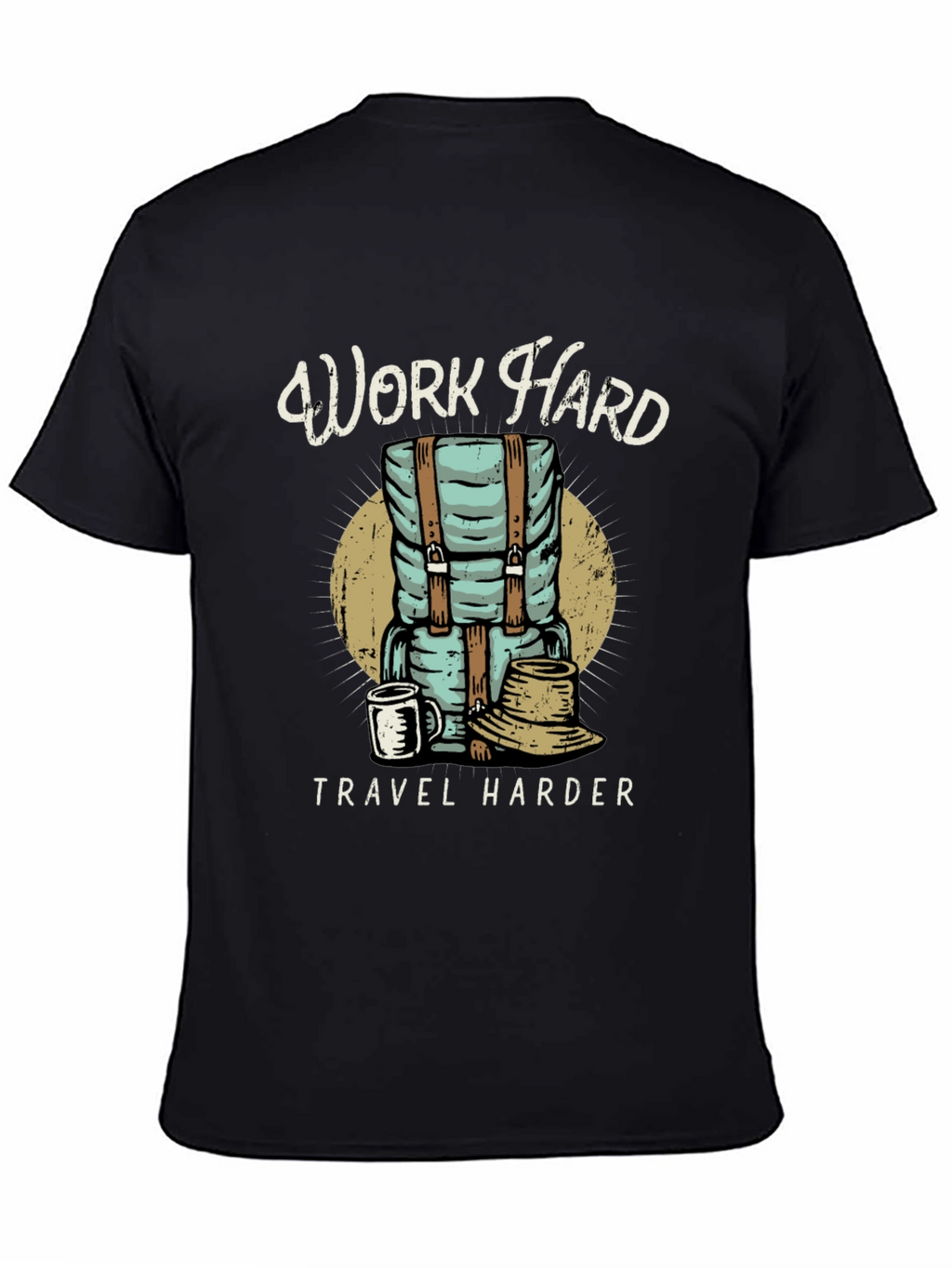 Work Hard Travel Harder Graphic Tee