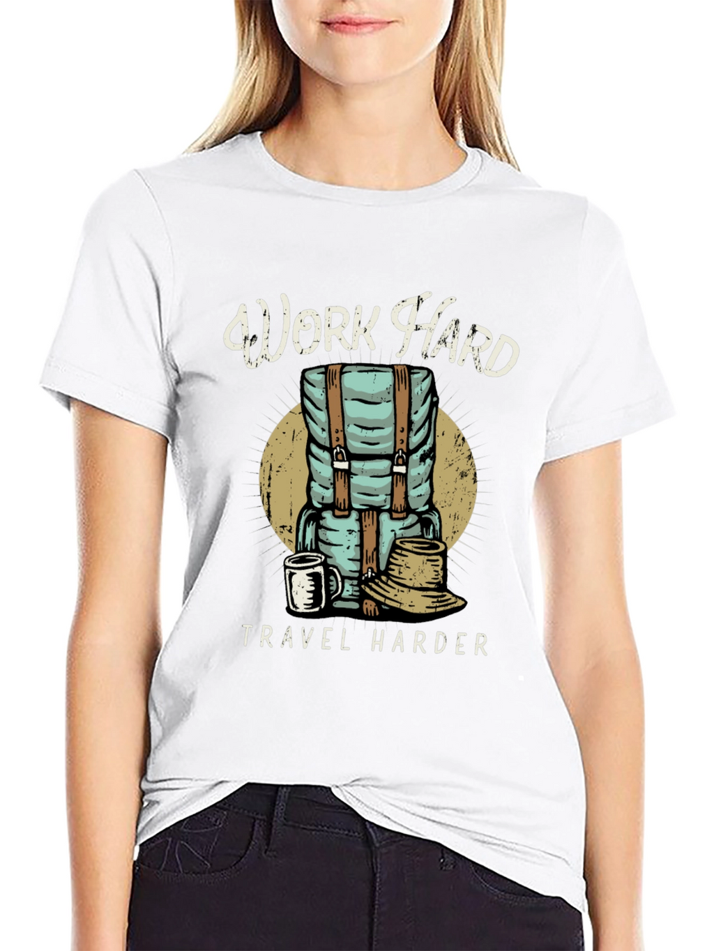 Work Hard Travel Harder Graphic Tee