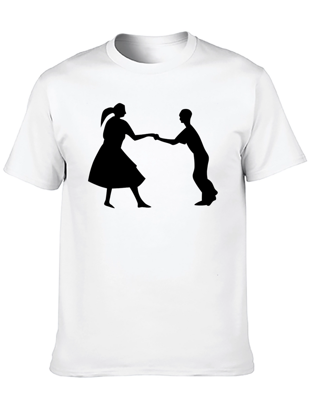 Swing Dance Silhouette Black T-Shirt