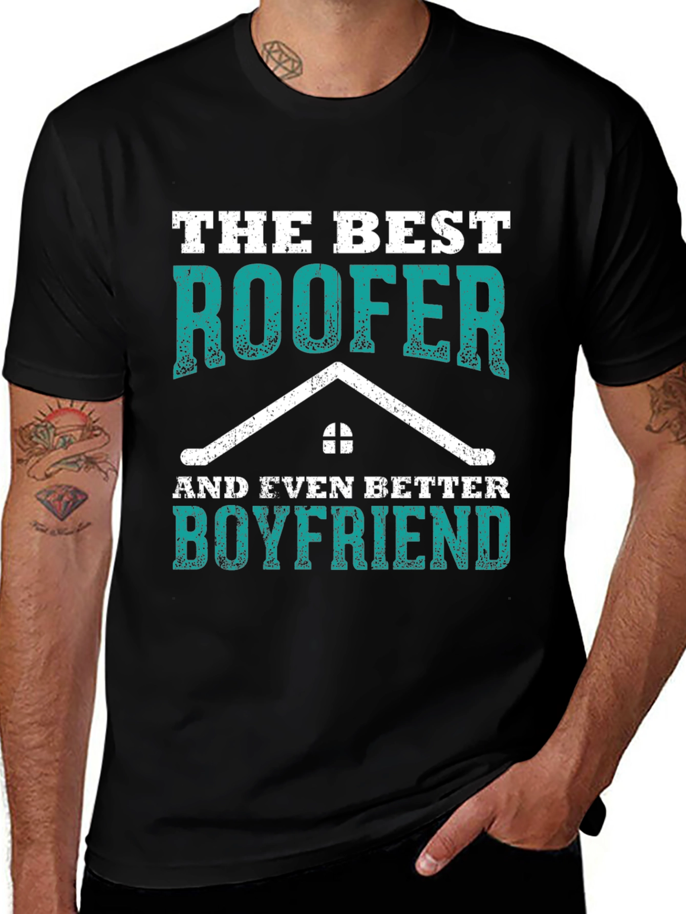 Best Roofer Boyfriend Graphic Tee