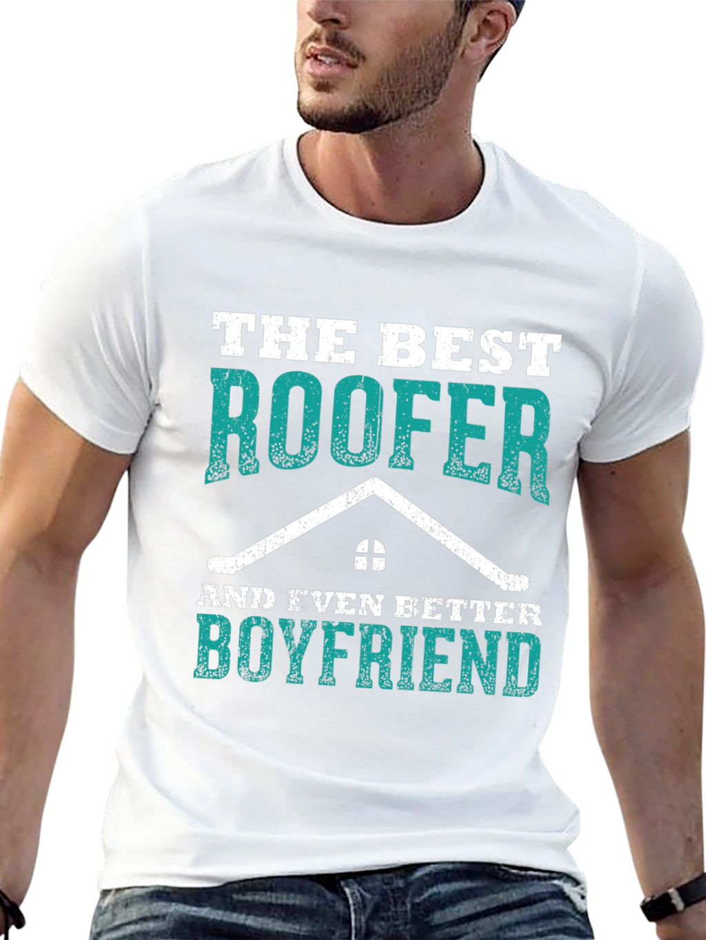 Best Roofer Boyfriend Graphic Tee