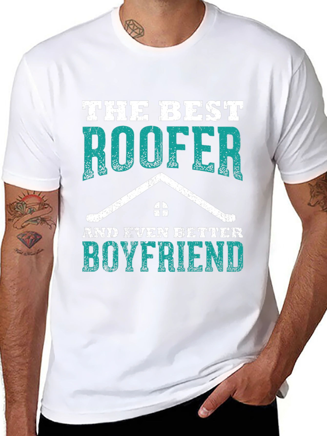 Best Roofer Boyfriend Graphic Tee