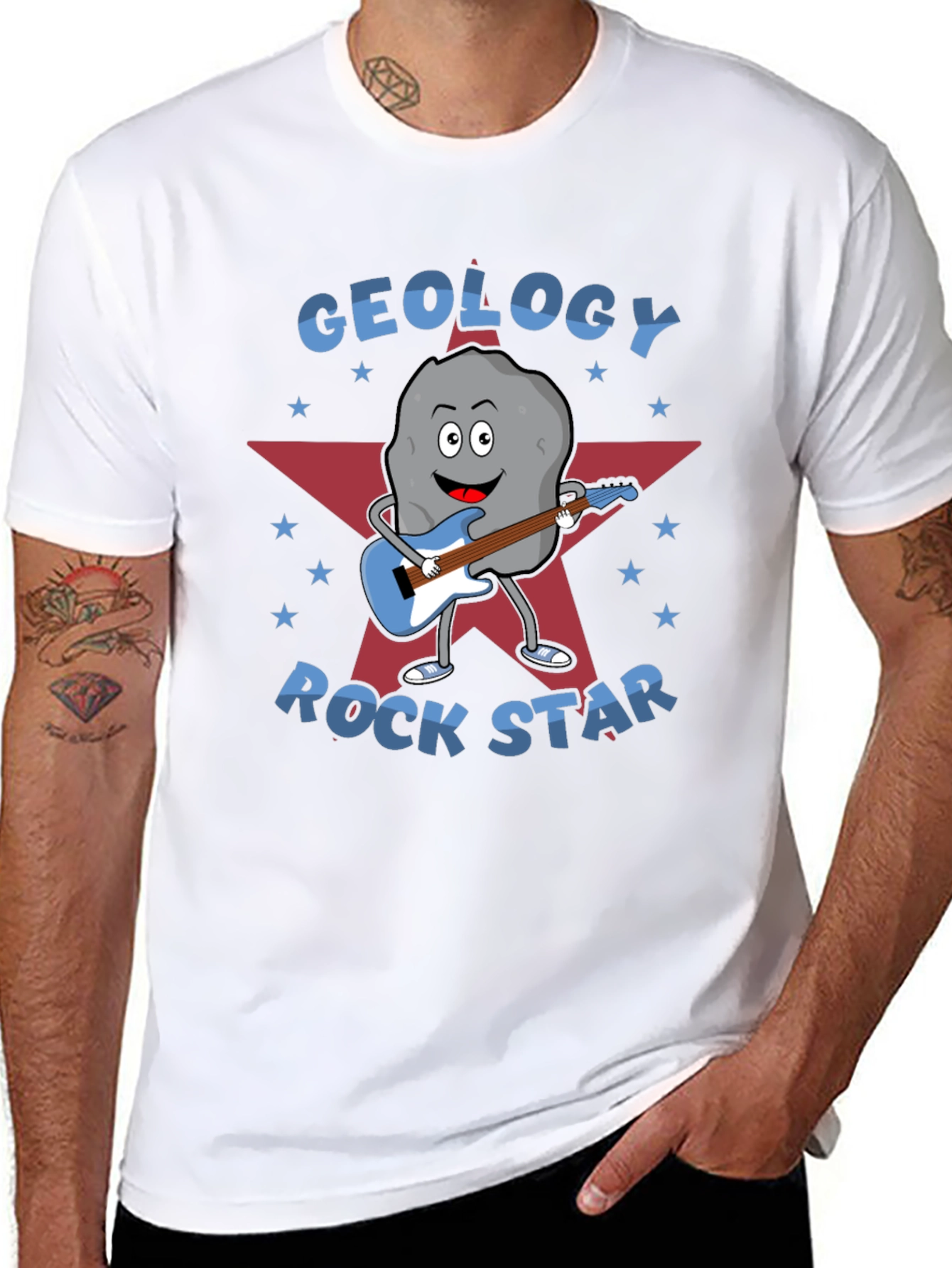 Geology Rock Star Graphic T-Shirt