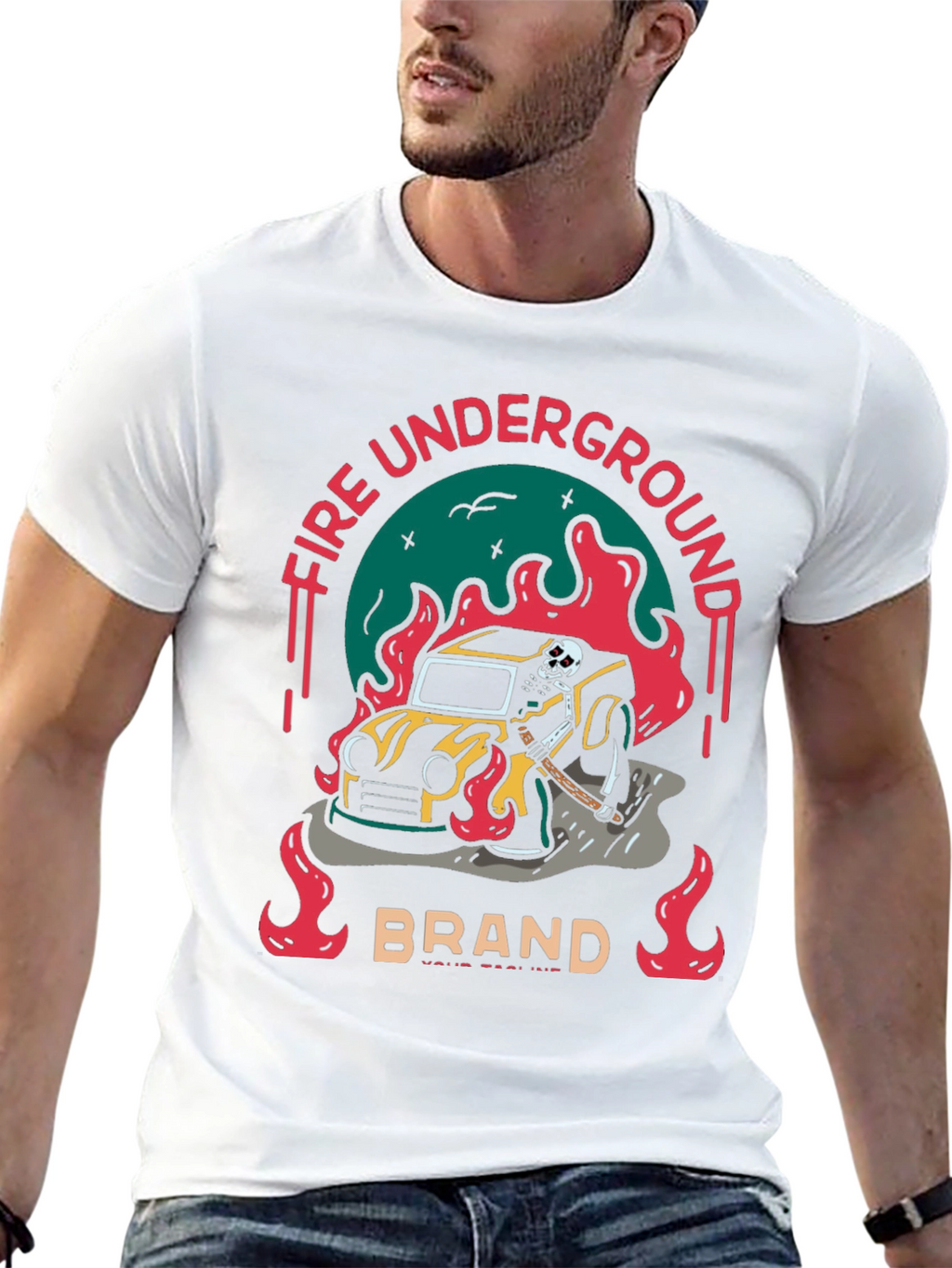 Fire Underground Graphic Tee
