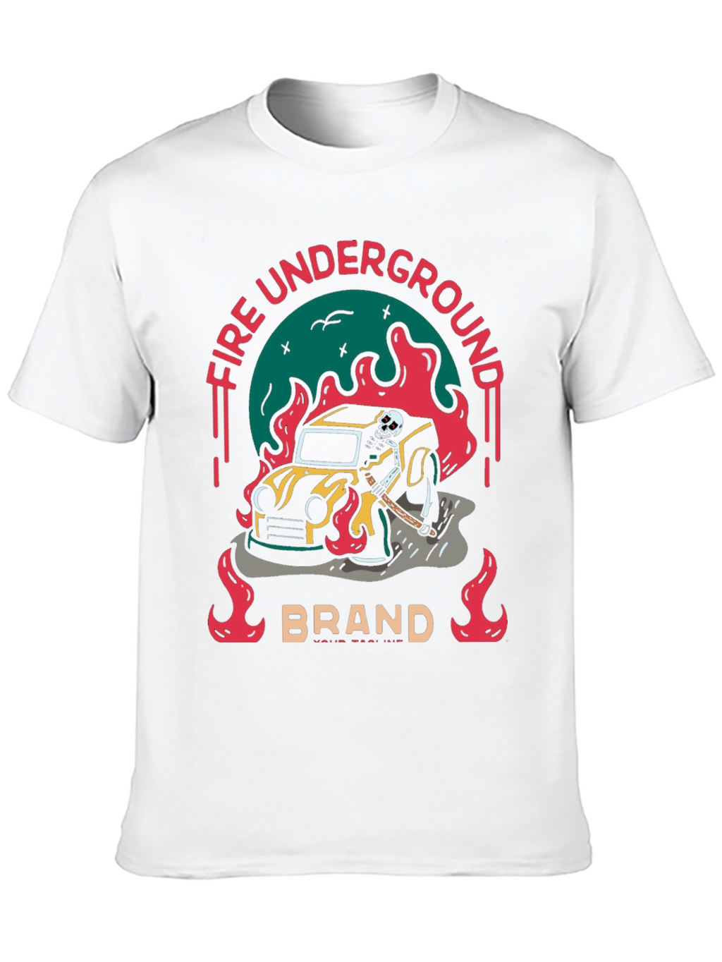 Fire Underground Graphic Tee
