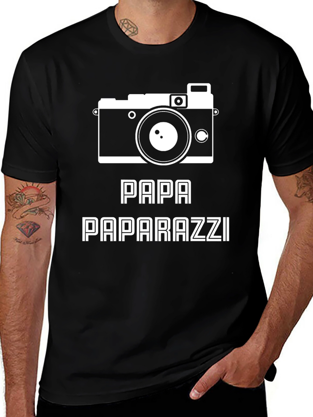 Papa Paparazzi T-Shirt - Photographer Dad Tee