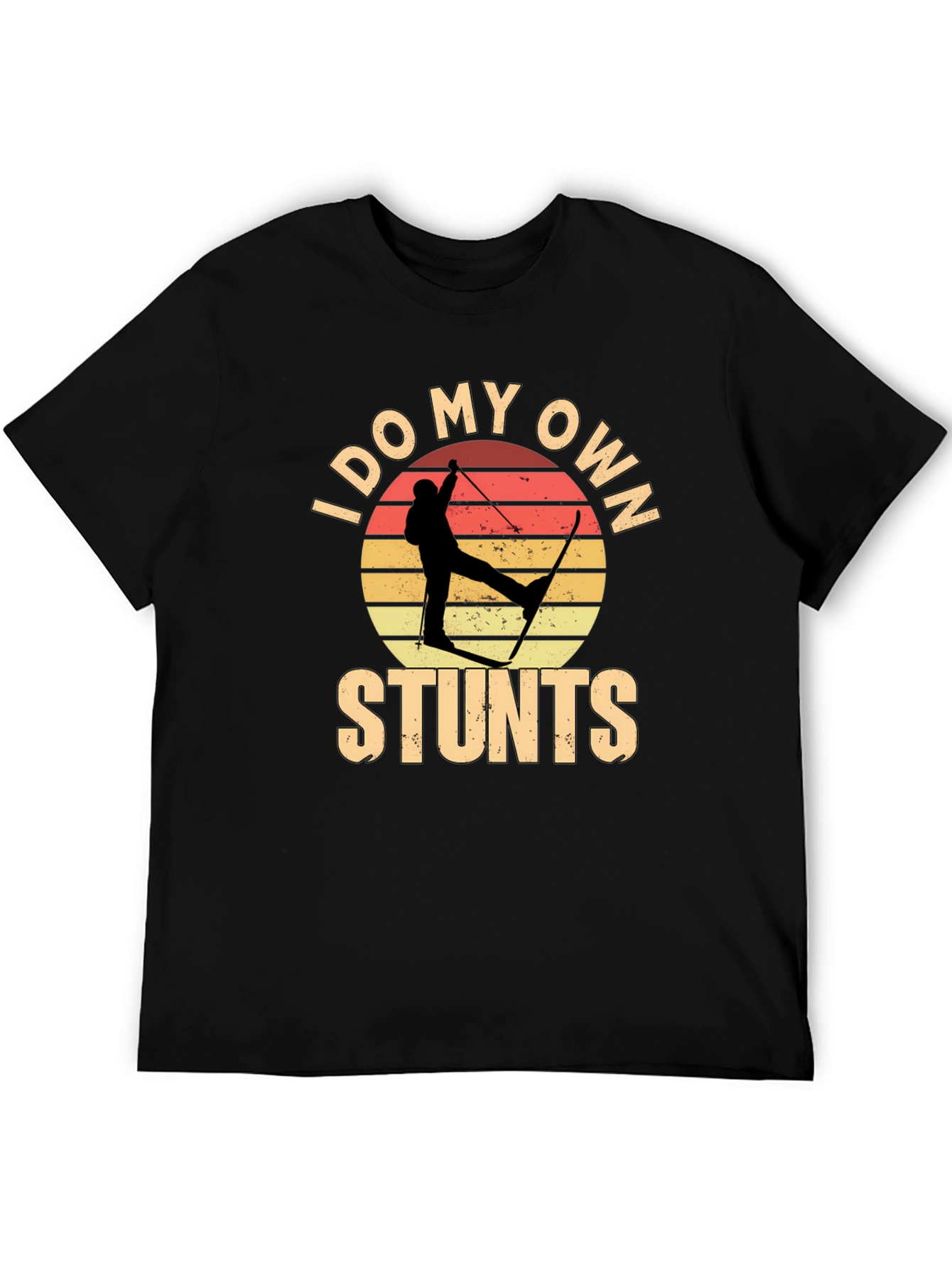 I Do My Own Stunts Skiing Graphic Tee