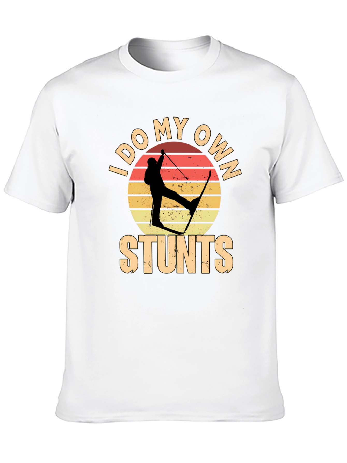 I Do My Own Stunts Skiing Graphic Tee