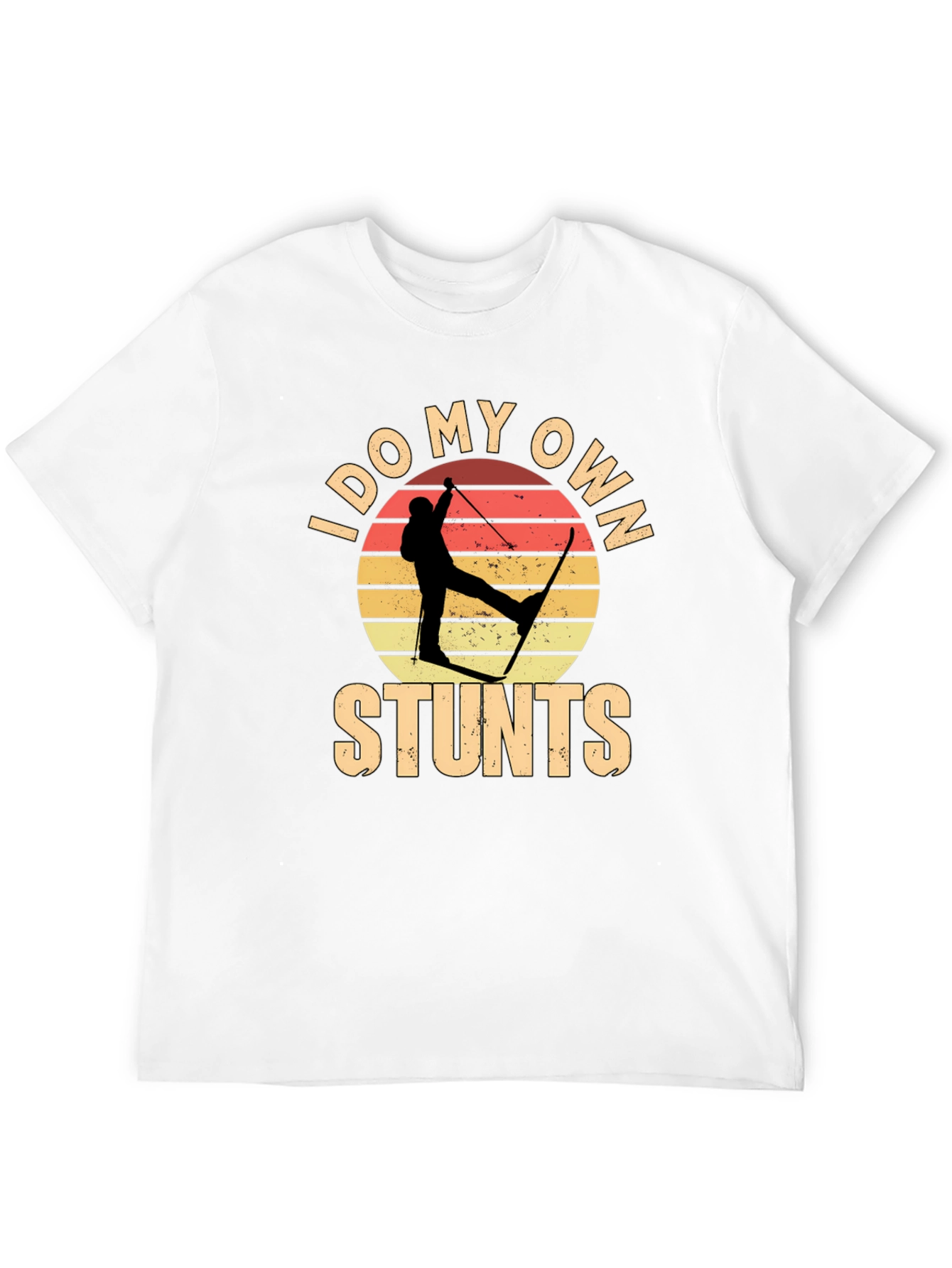 I Do My Own Stunts Skiing Graphic Tee