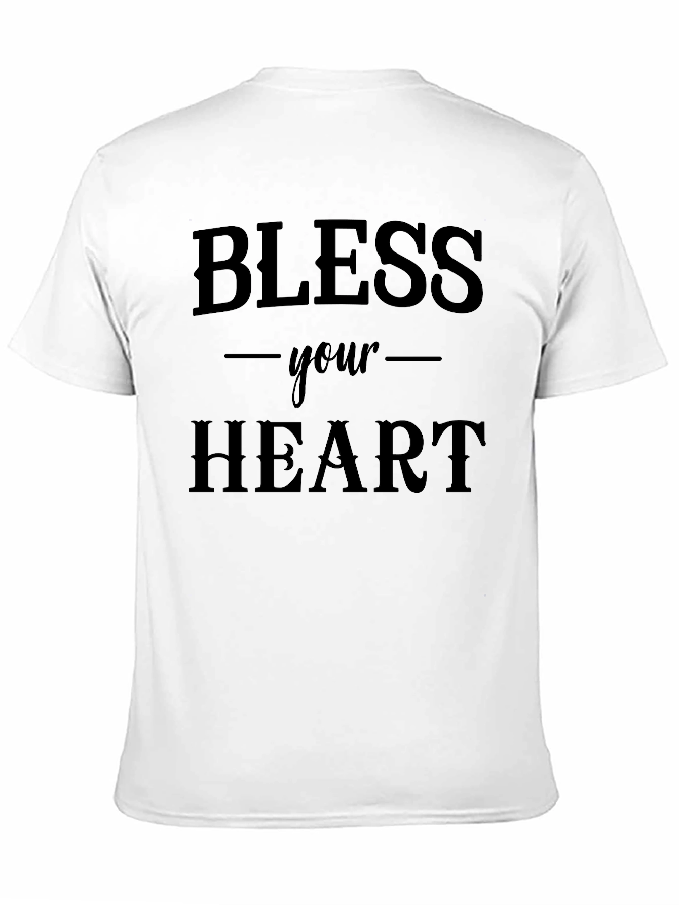 Bless Your Heart Graphic Tee - Classic Black T-Shirt