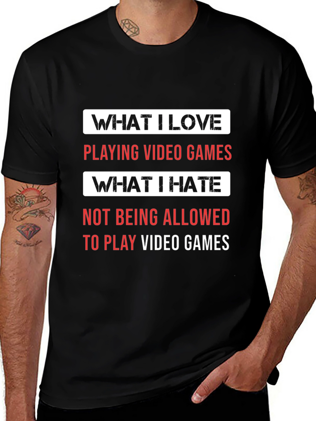 Gamer T-Shirt - What I Love What I Hate