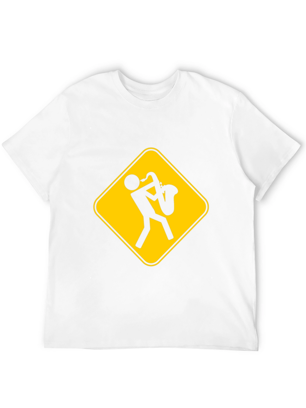 Saxophone Player Warning Sign T-Shirt