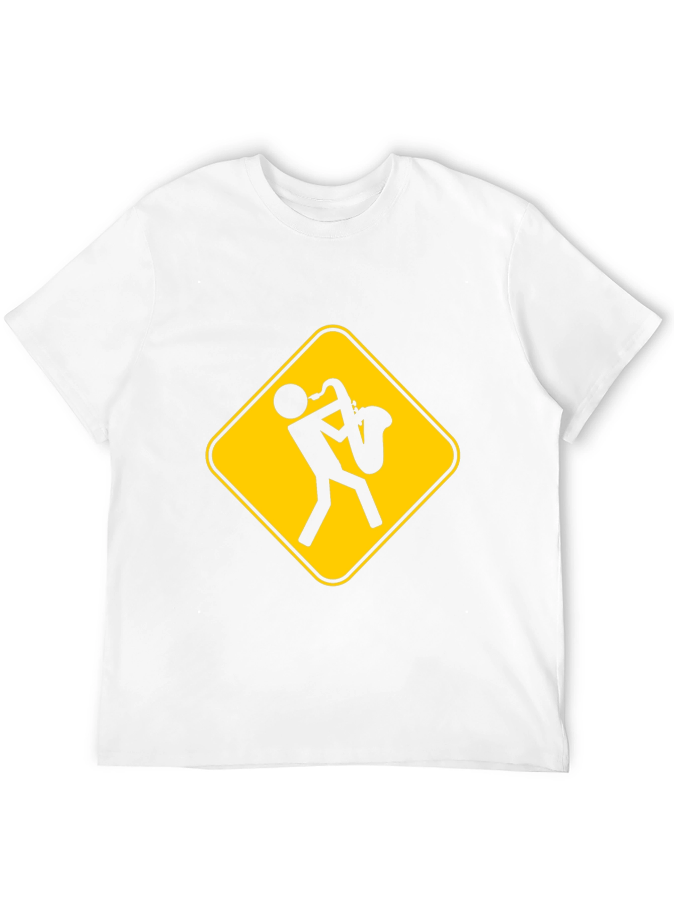 Saxophone Player Warning Sign T-Shirt