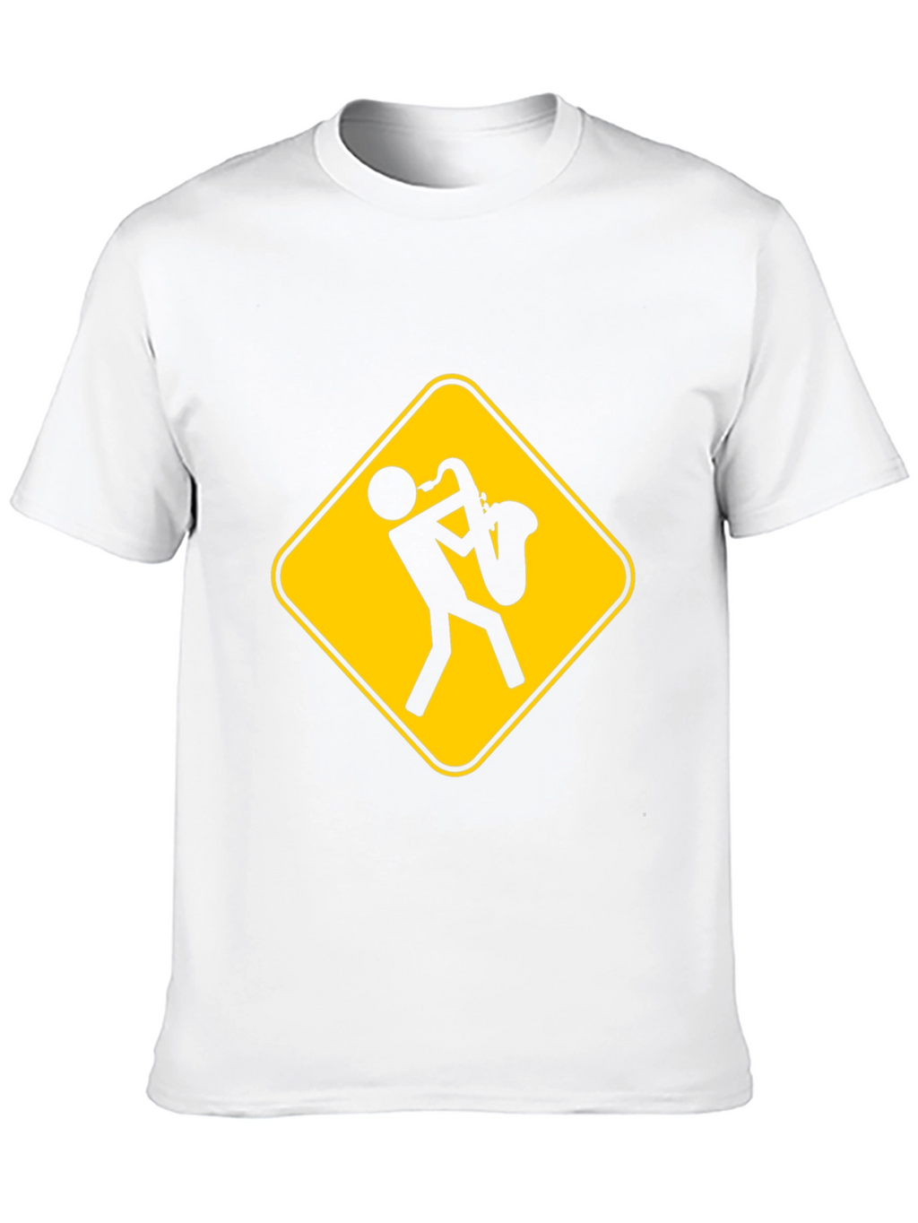 Saxophone Player Warning Sign T-Shirt