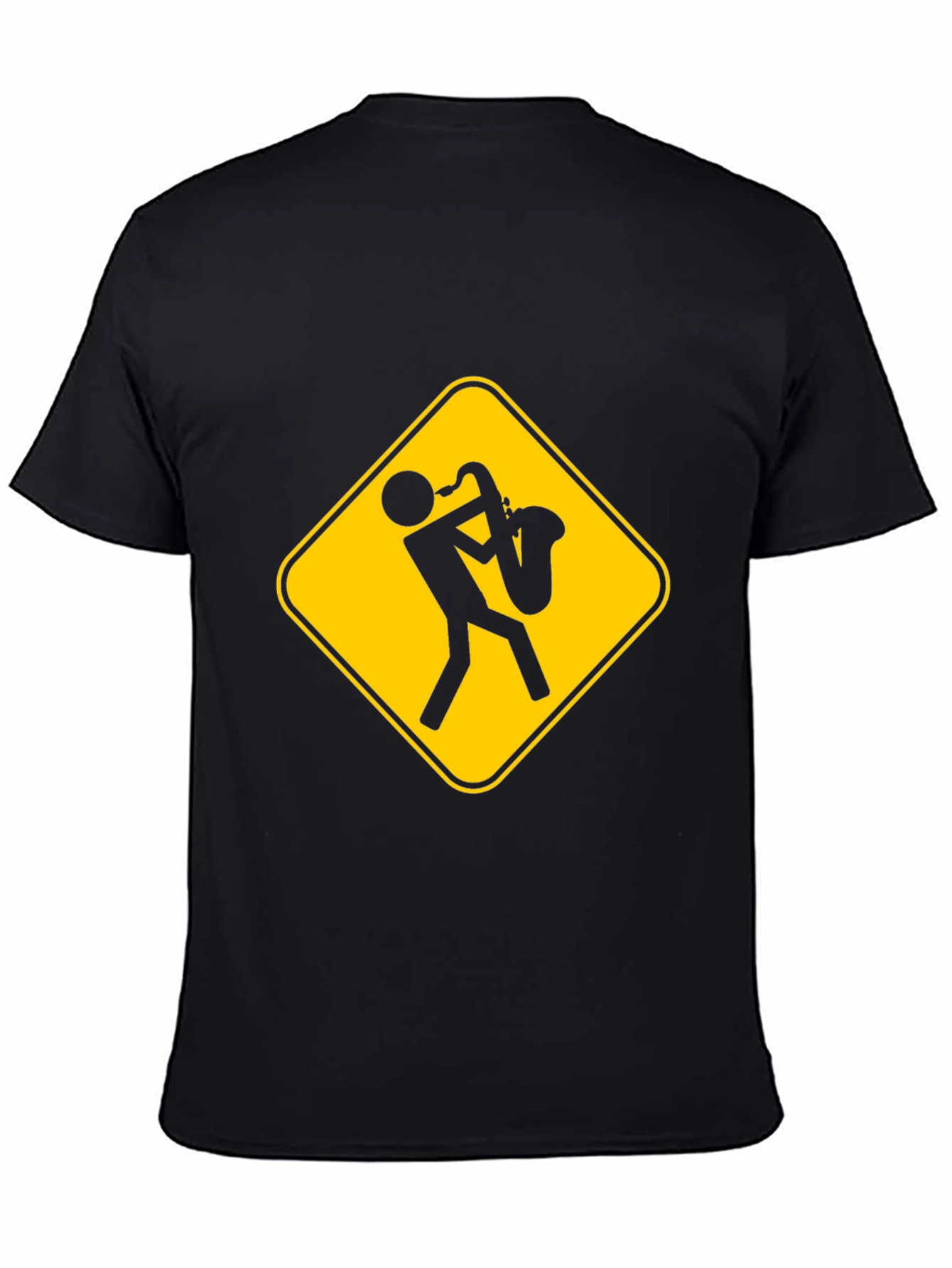 Saxophone Player Warning Sign T-Shirt