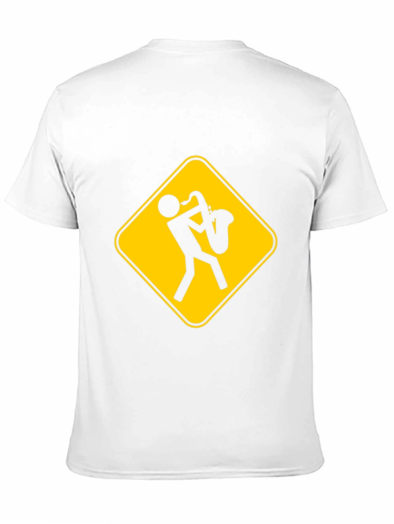 Saxophone Player Warning Sign T-Shirt