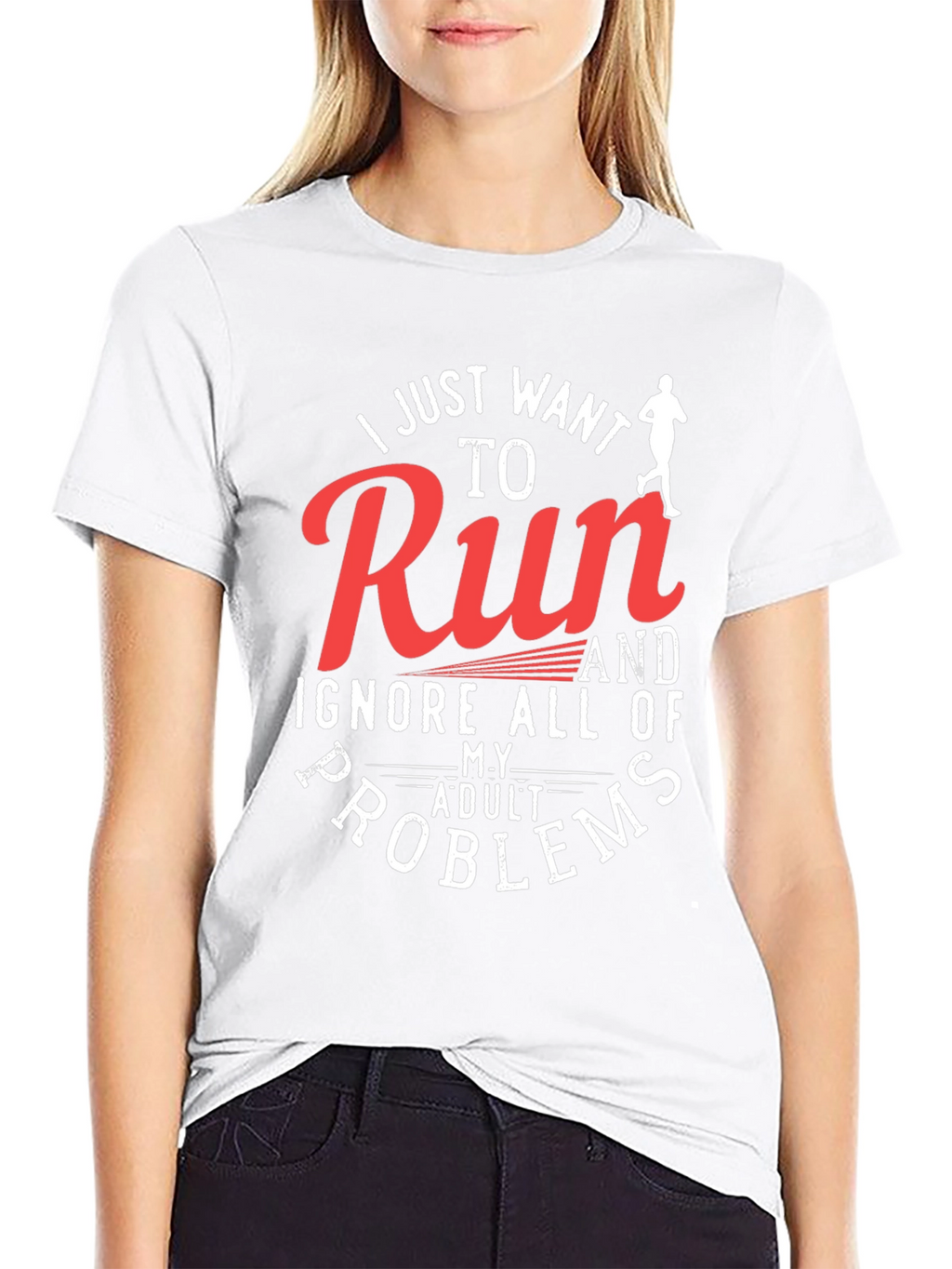 Run and Ignore Adult Problems T-Shirt