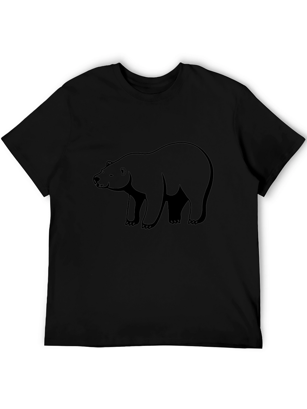 Mens Black Bear Graphic T-Shirt