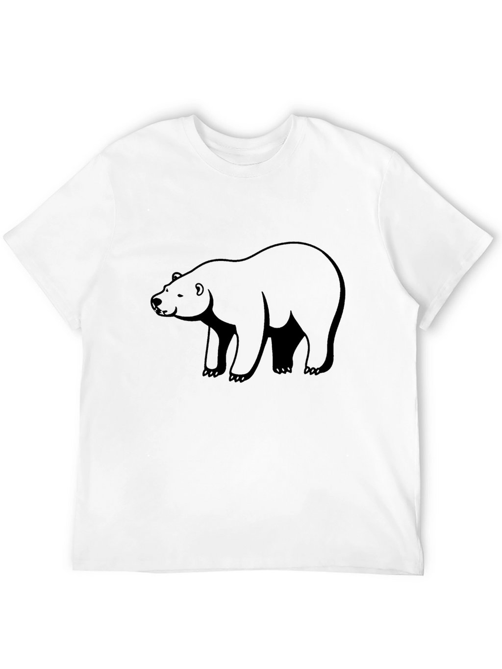Mens Black Bear Graphic T-Shirt