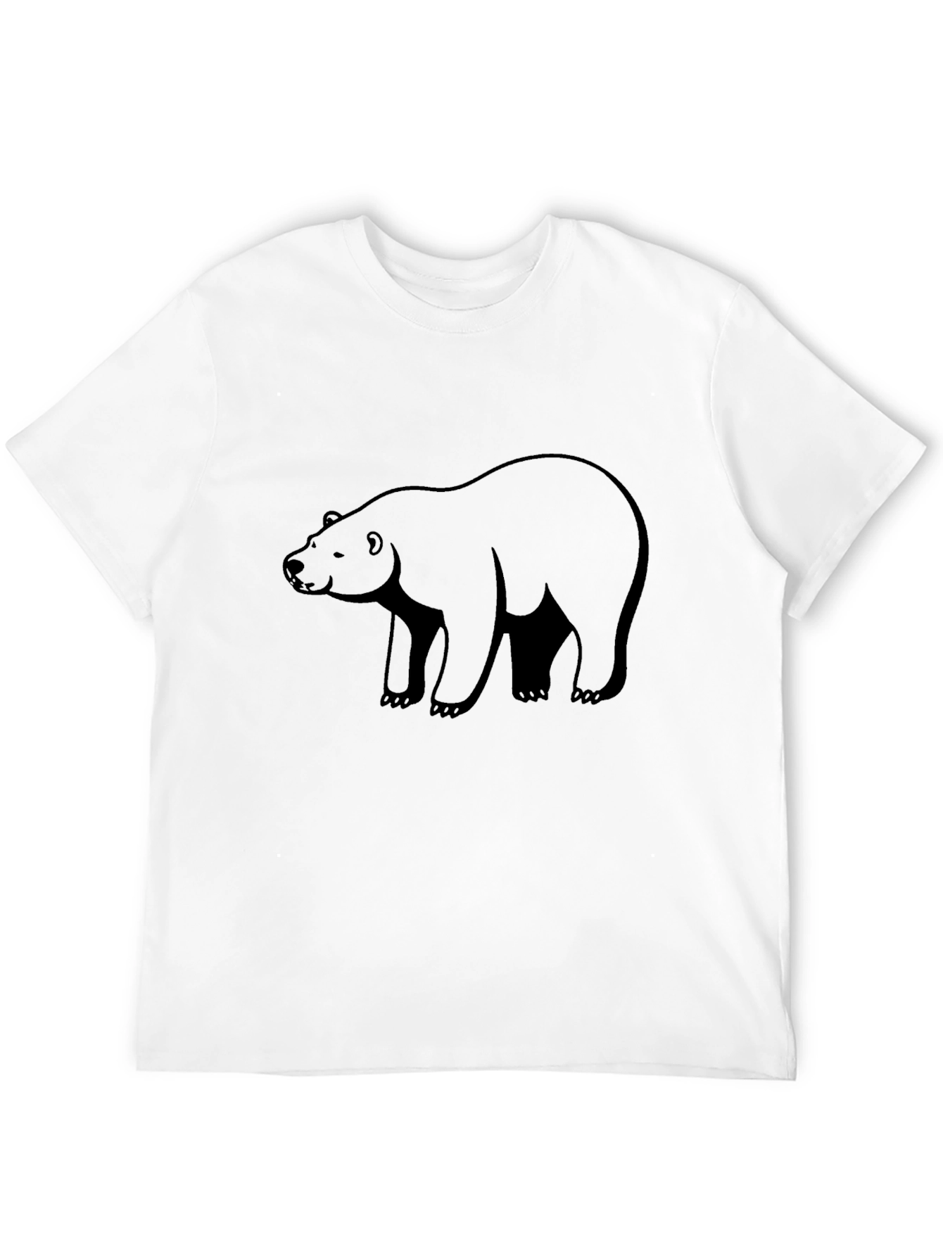 Mens Black Bear Graphic T-Shirt