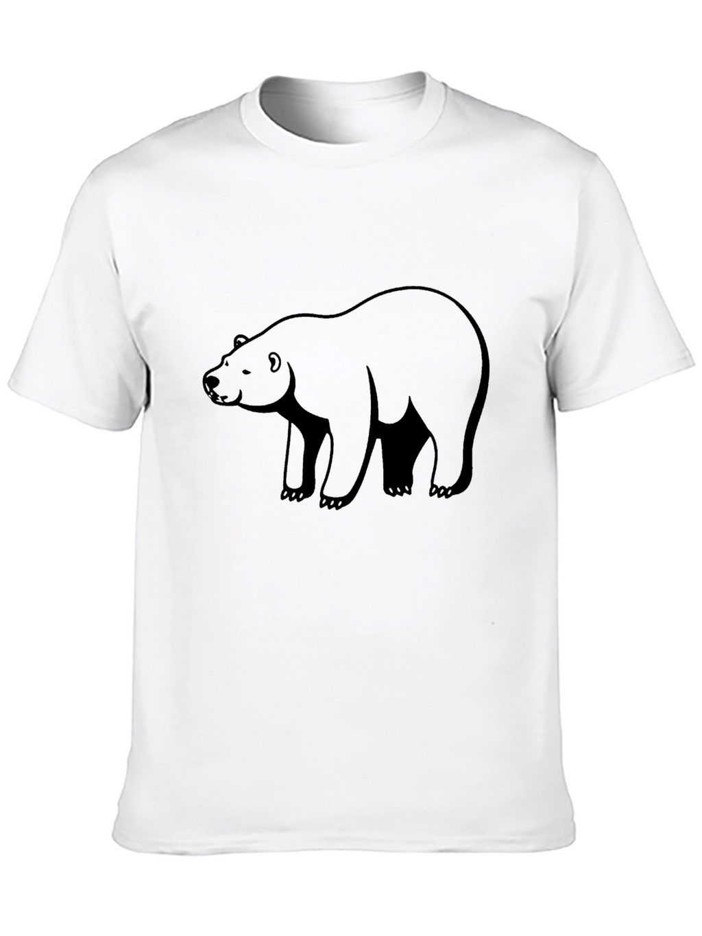 Mens Black Bear Graphic T-Shirt