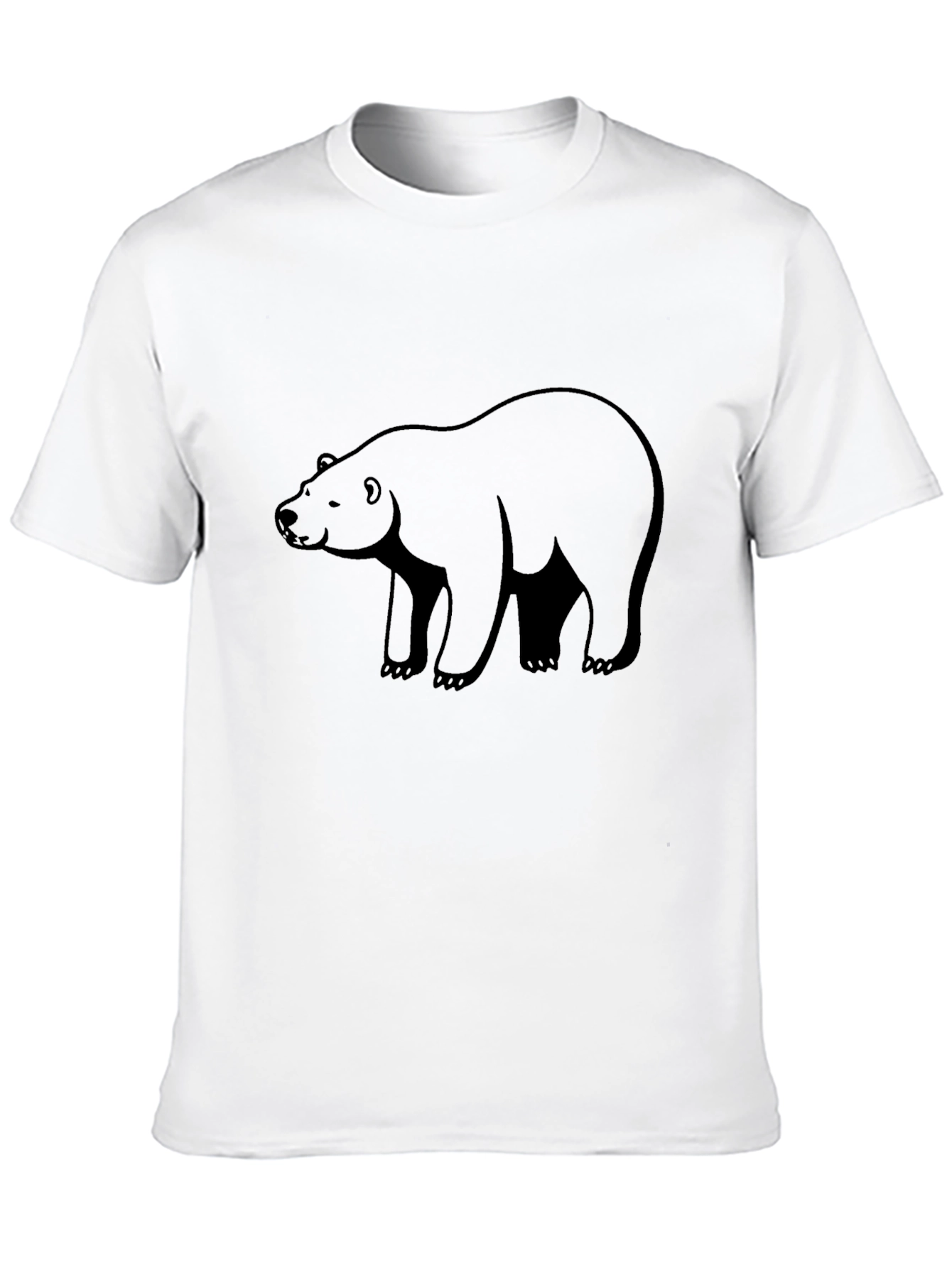 Mens Black Bear Graphic T-Shirt