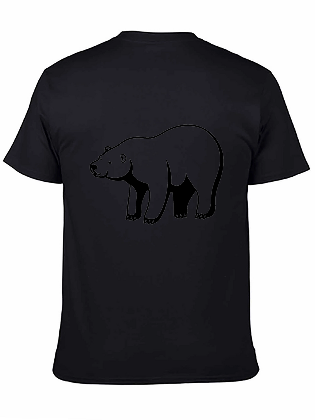 Mens Black Bear Graphic T-Shirt