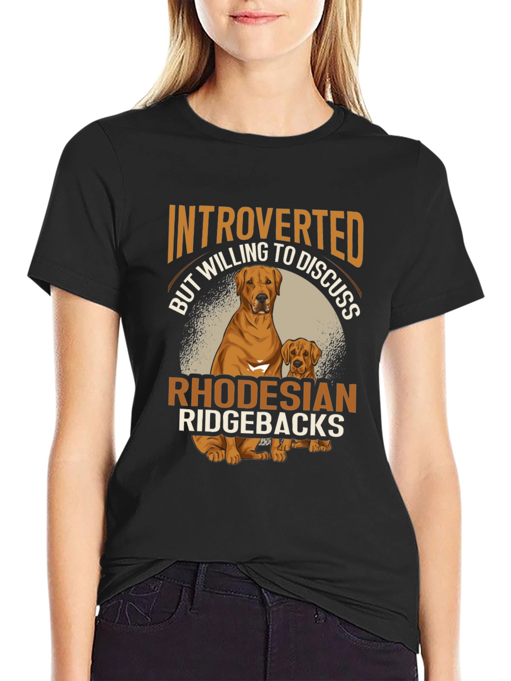 Introverted Rhodesian Ridgebacks Graphic T-Shirt