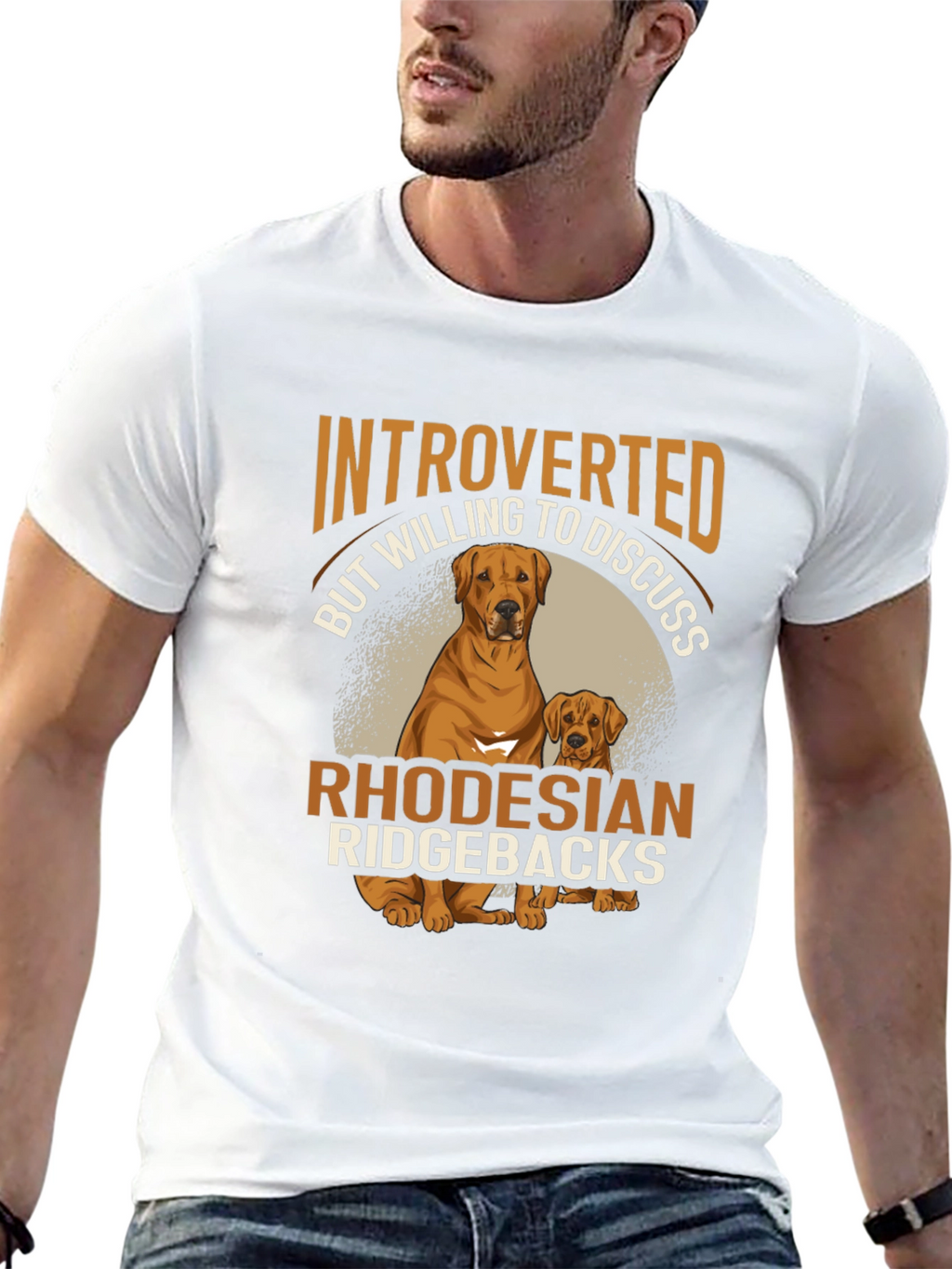 Introverted Rhodesian Ridgebacks Graphic T-Shirt