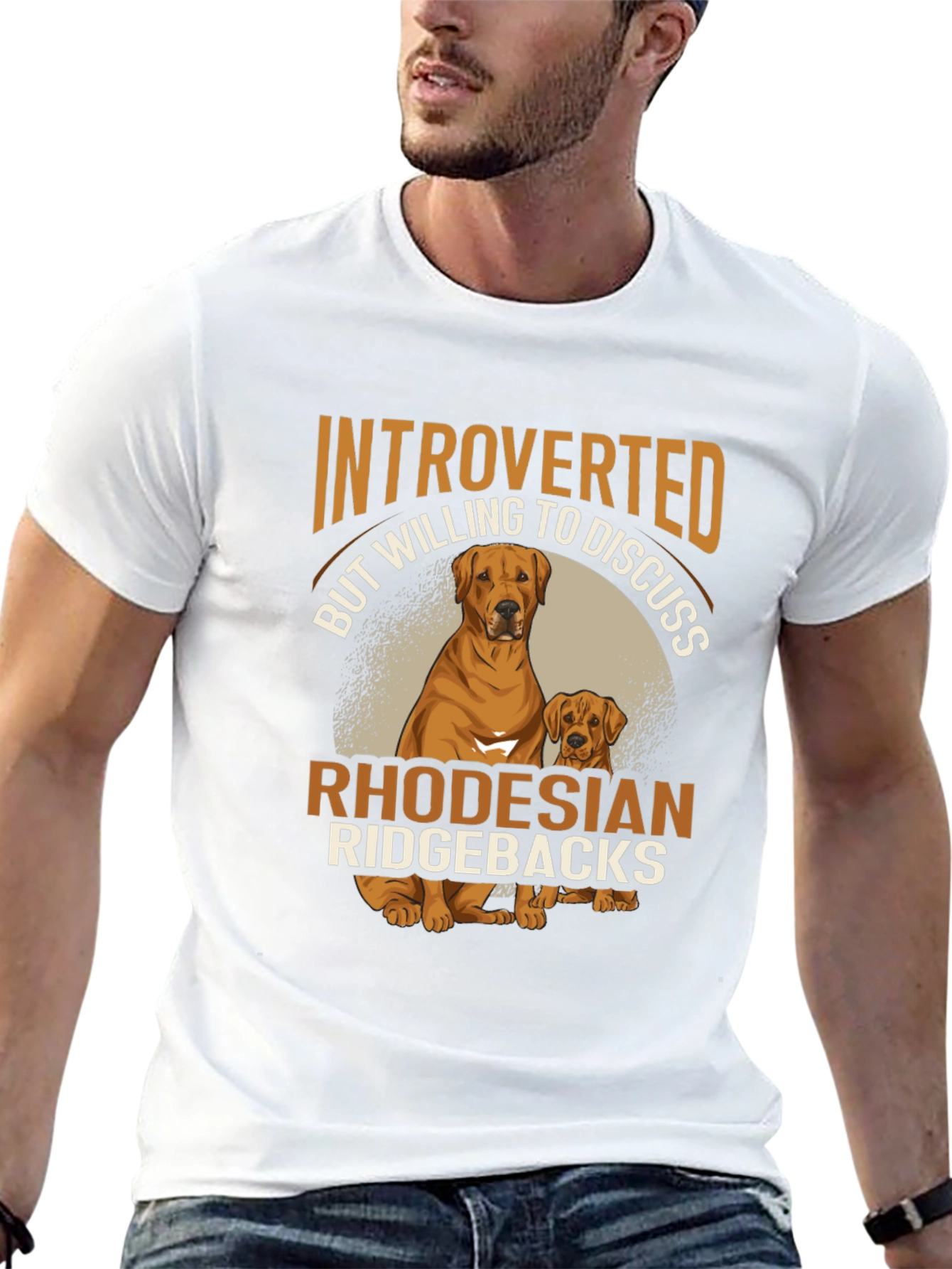 Introverted Rhodesian Ridgebacks Graphic T-Shirt