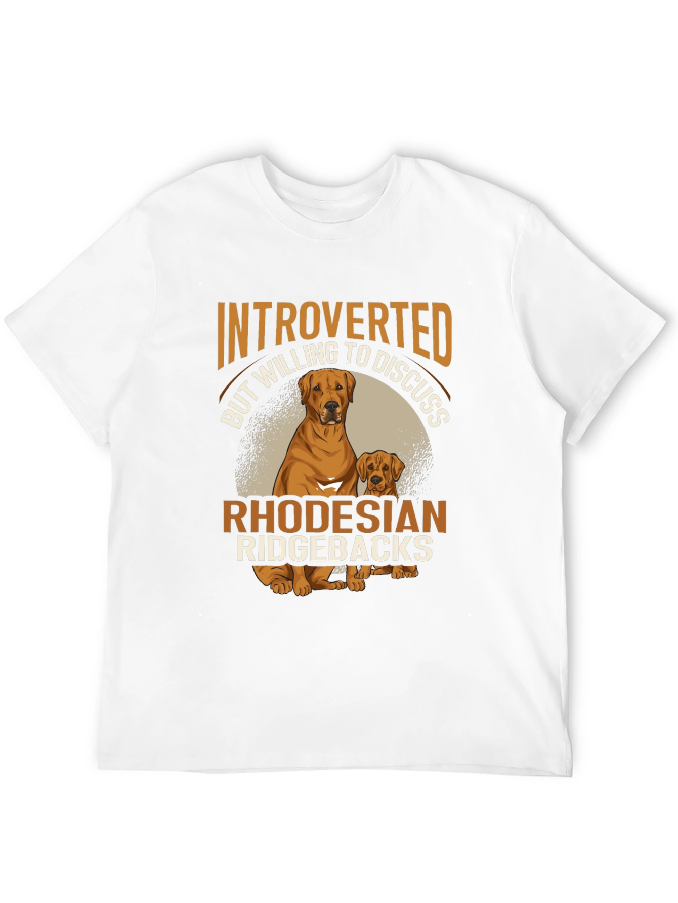 Introverted Rhodesian Ridgebacks Graphic T-Shirt