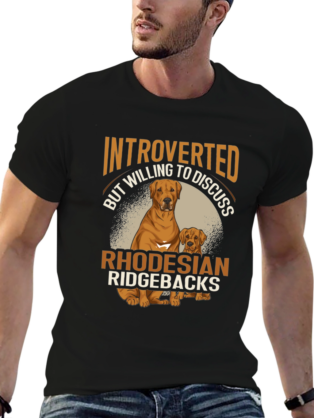 Introverted Rhodesian Ridgebacks Graphic T-Shirt