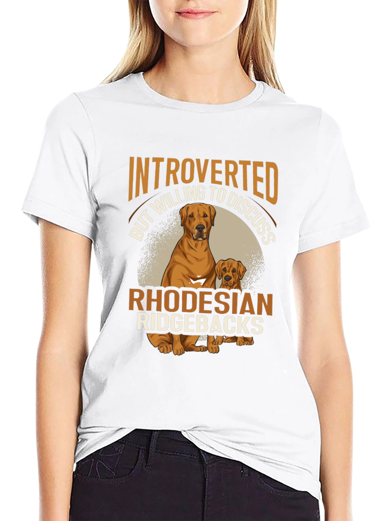 Introverted Rhodesian Ridgebacks Graphic T-Shirt