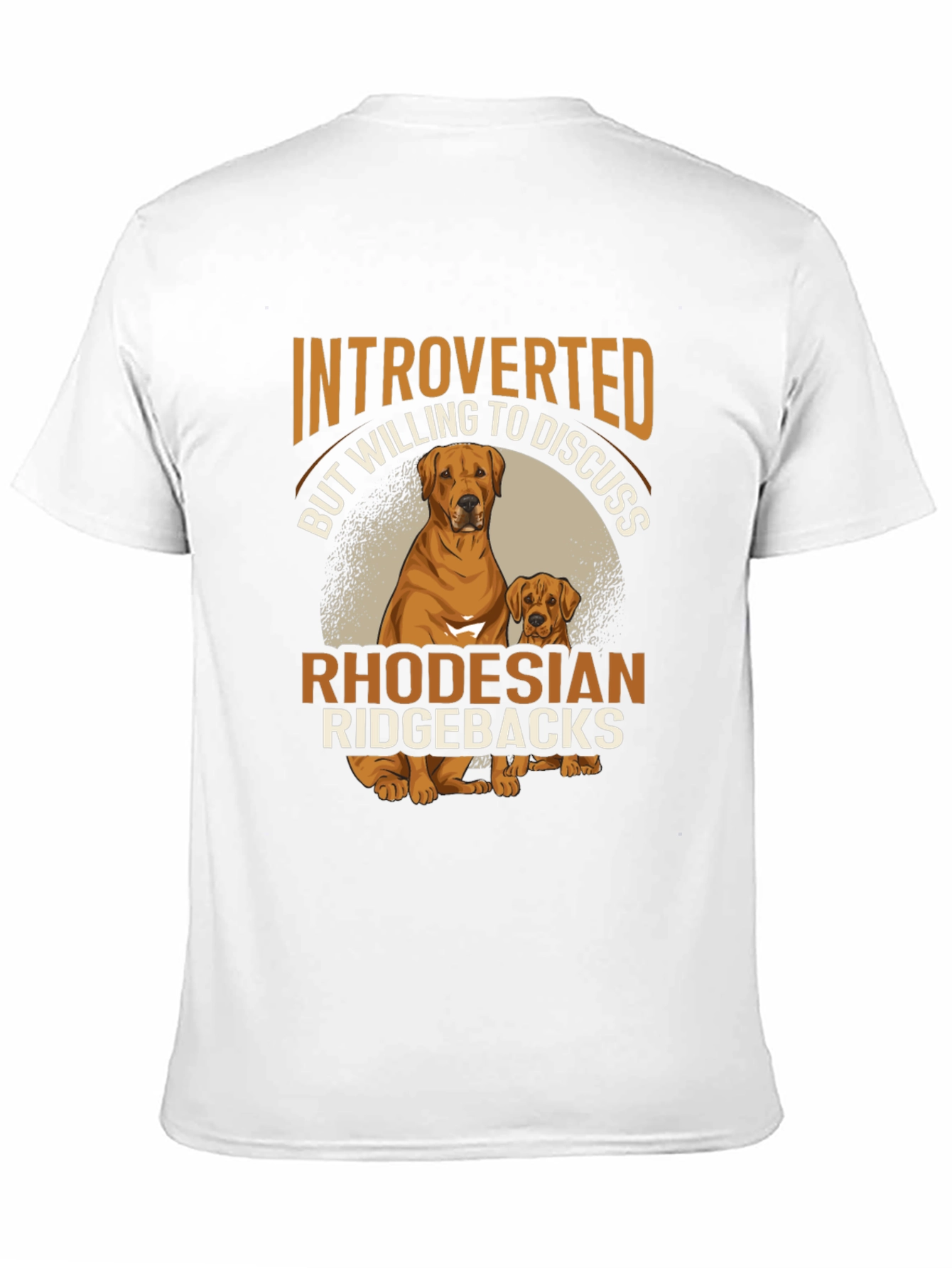 Introverted Rhodesian Ridgebacks Graphic T-Shirt