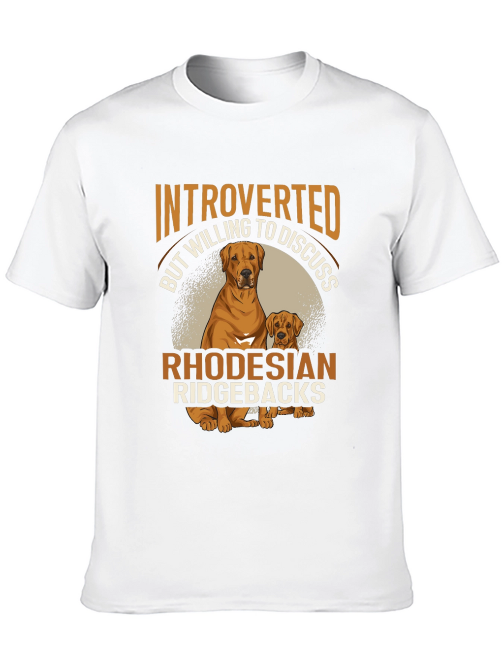 Introverted Rhodesian Ridgebacks Graphic T-Shirt