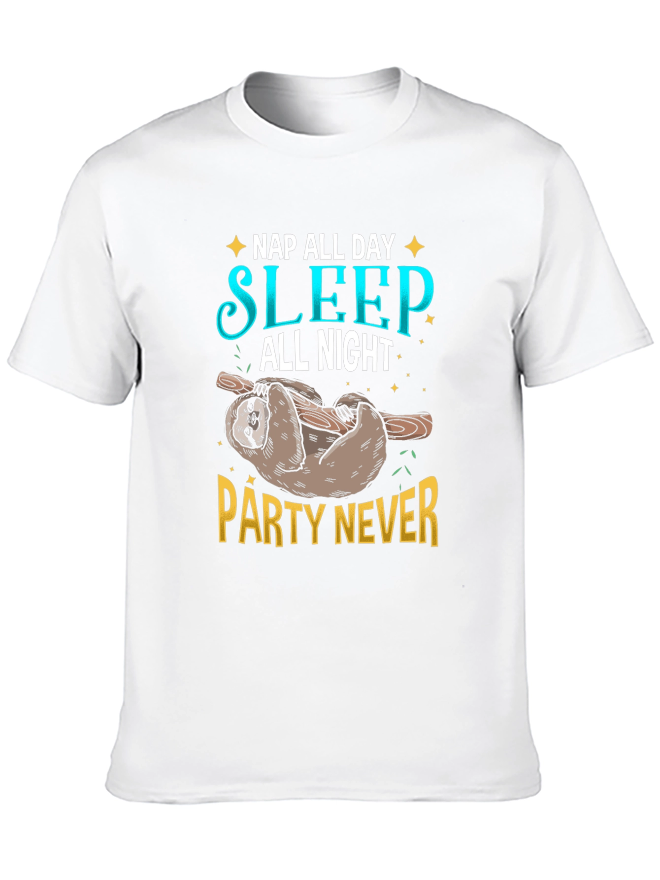 Nap All Day Sloth Graphic Tee