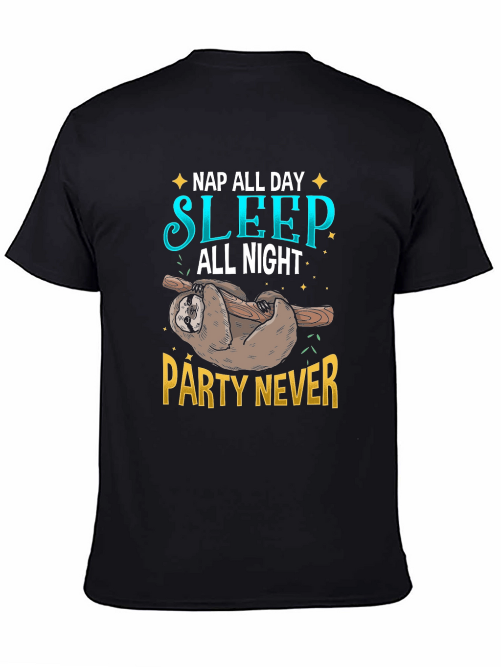 Nap All Day Sloth Graphic Tee