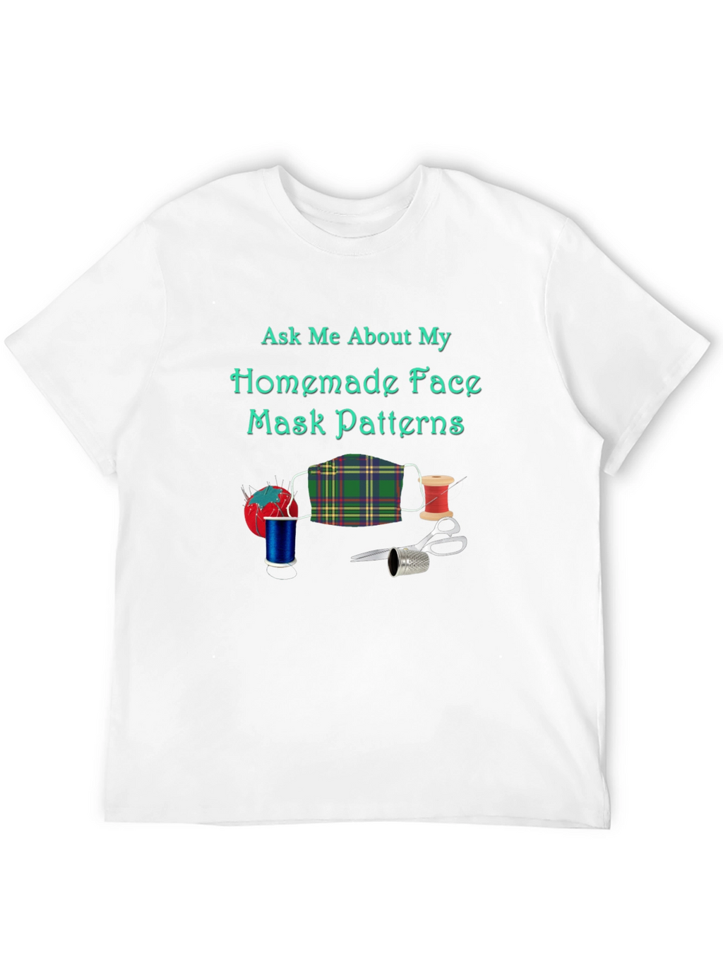 Homemade Face Mask Pattern T-Shirt