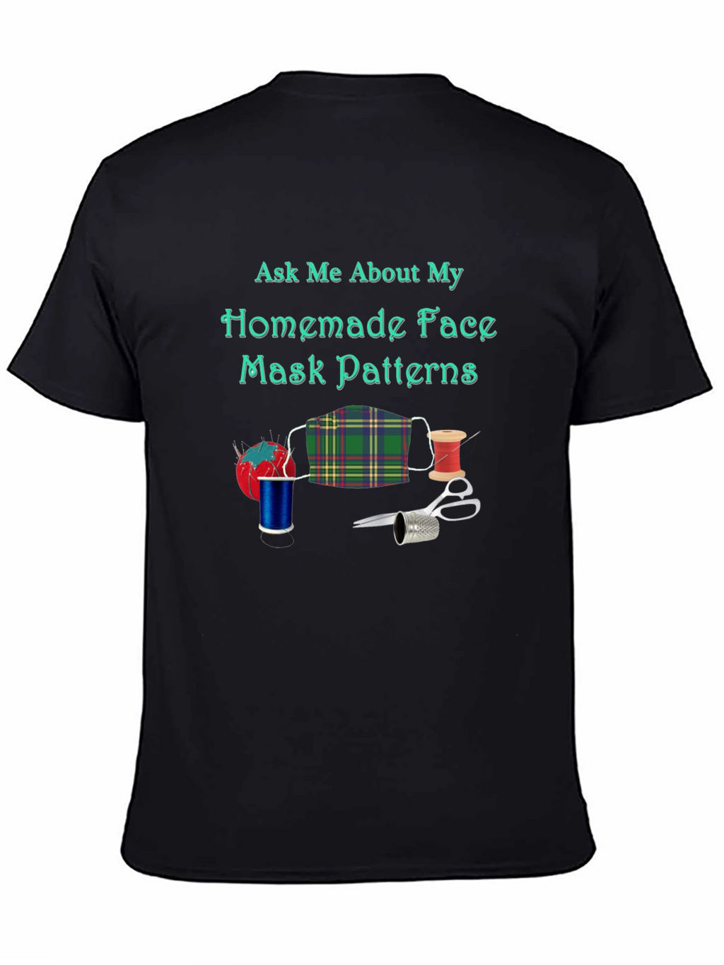 Homemade Face Mask Pattern T-Shirt