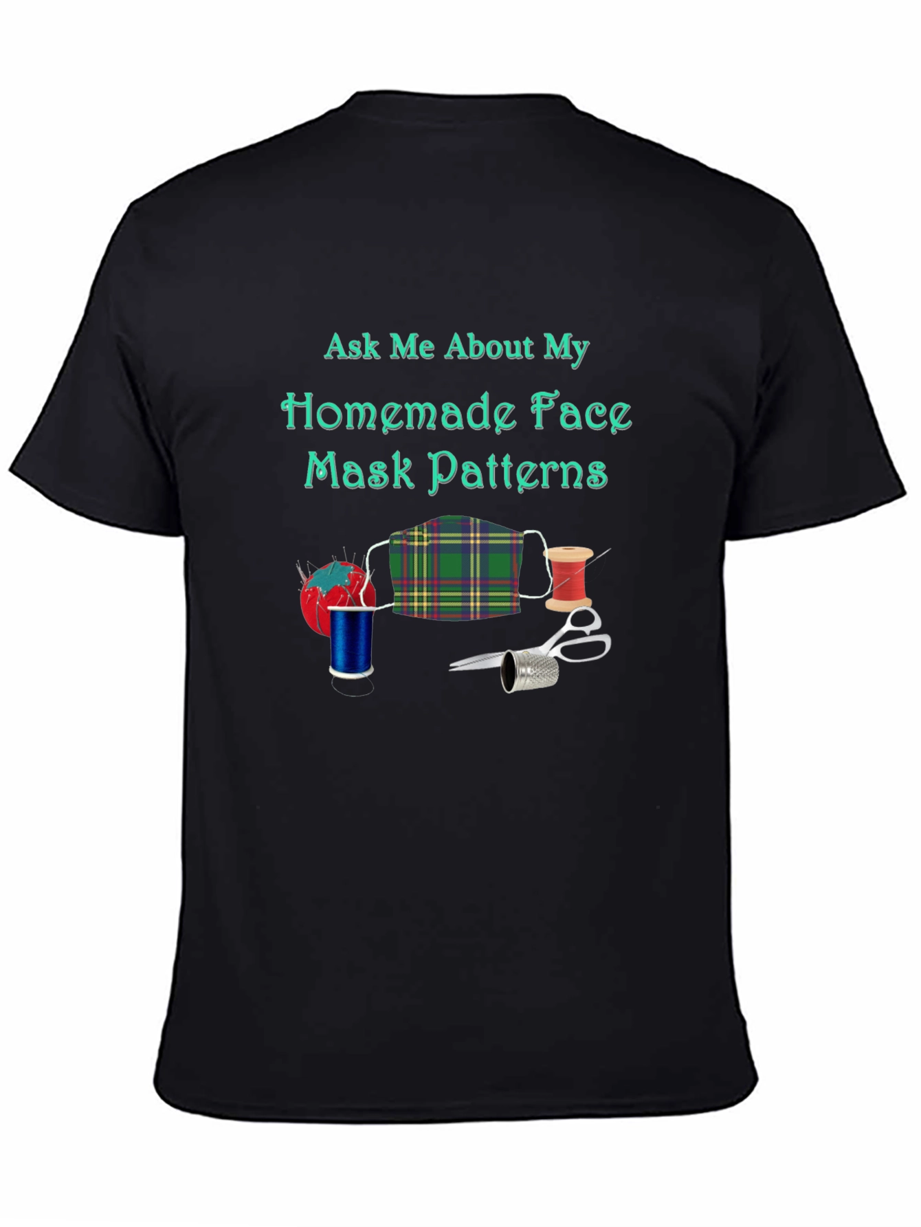 Homemade Face Mask Pattern T-Shirt
